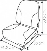 Polstrované skládací sedadlo