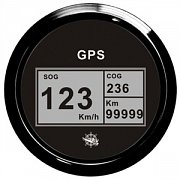 GPS rychloměr černý - průměr 85mm