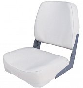 Polstrované skládací sedadlo - bílé
