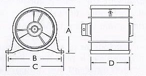 Ventilátor - Blower 12V - průměr 75mm
