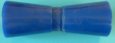 Rolna kýlová 10'' modrá PVC, pr. 93/61 mm, d=17 mm, l=259 mm